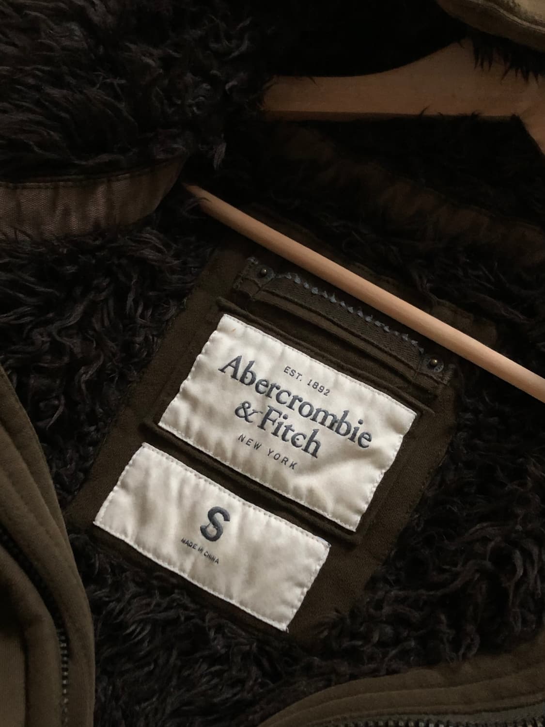 Abercrombie 아베크롬비 카키 브라운 울프조 후드집업 상품이미지7