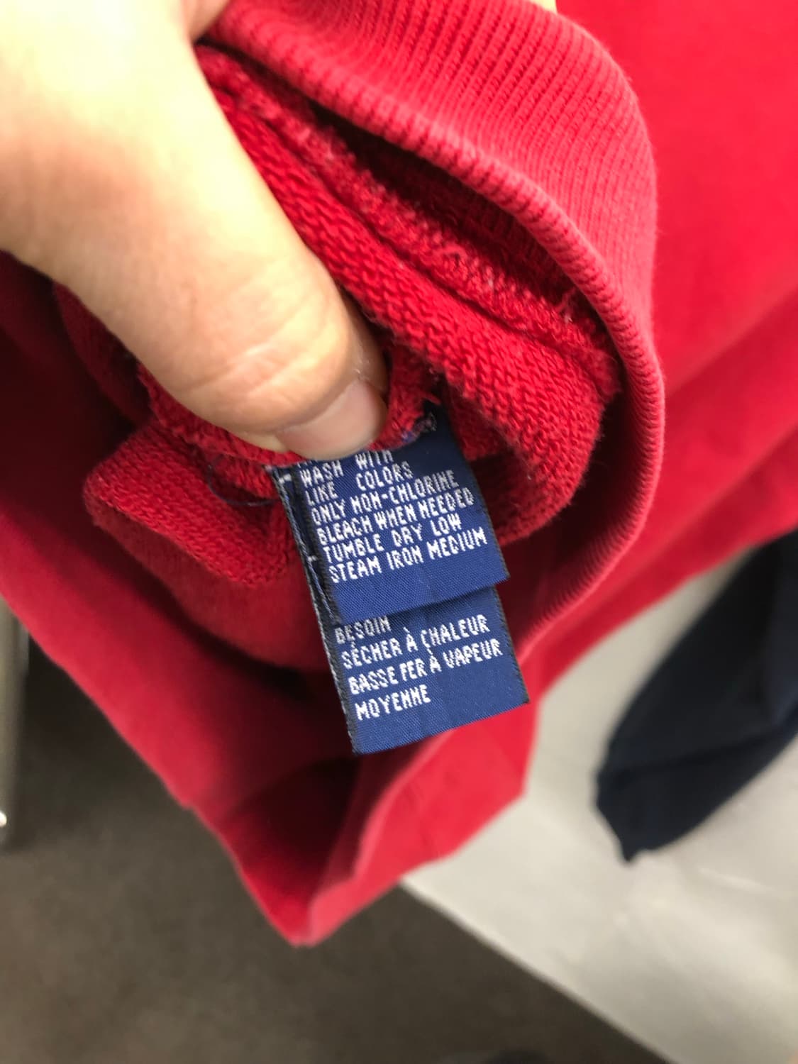 90s 노티카 아치 로고 투톤 맨투맨 상품이미지4