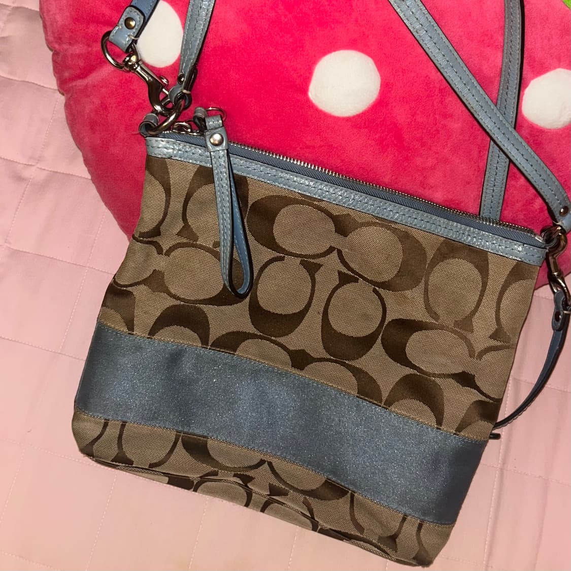 블루 코치 숄더백 크로스백 빈티지 상품이미지1