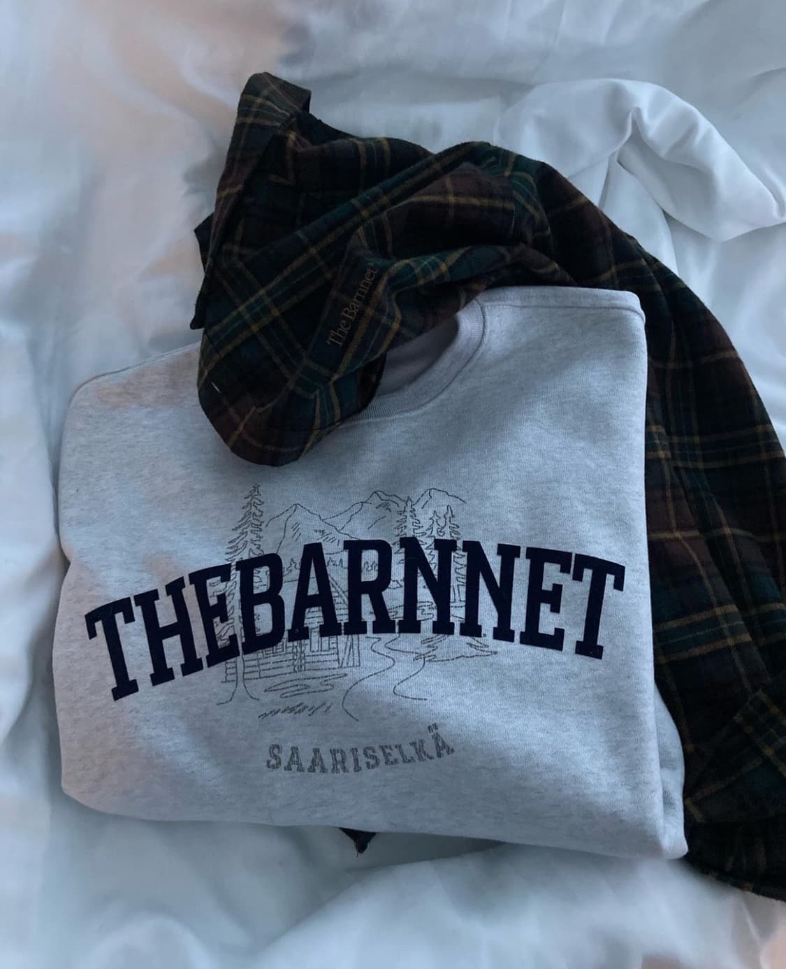 더바넷 Saariselka Logo Sweat Shirt Grey 상품이미지5