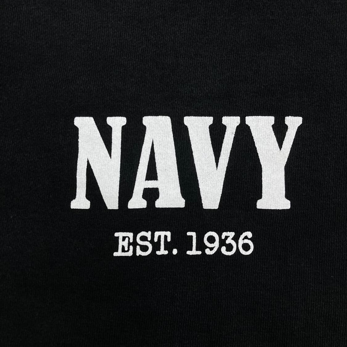 유니폼브릿지 블랙 컬러 스펠아웃 맨투맨 상품이미지2