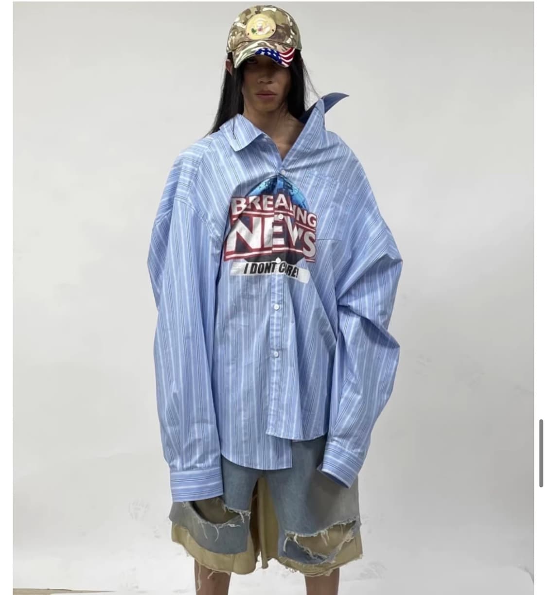 PROJECT G/R 스트라이프 셔츠 2size 상품이미지1