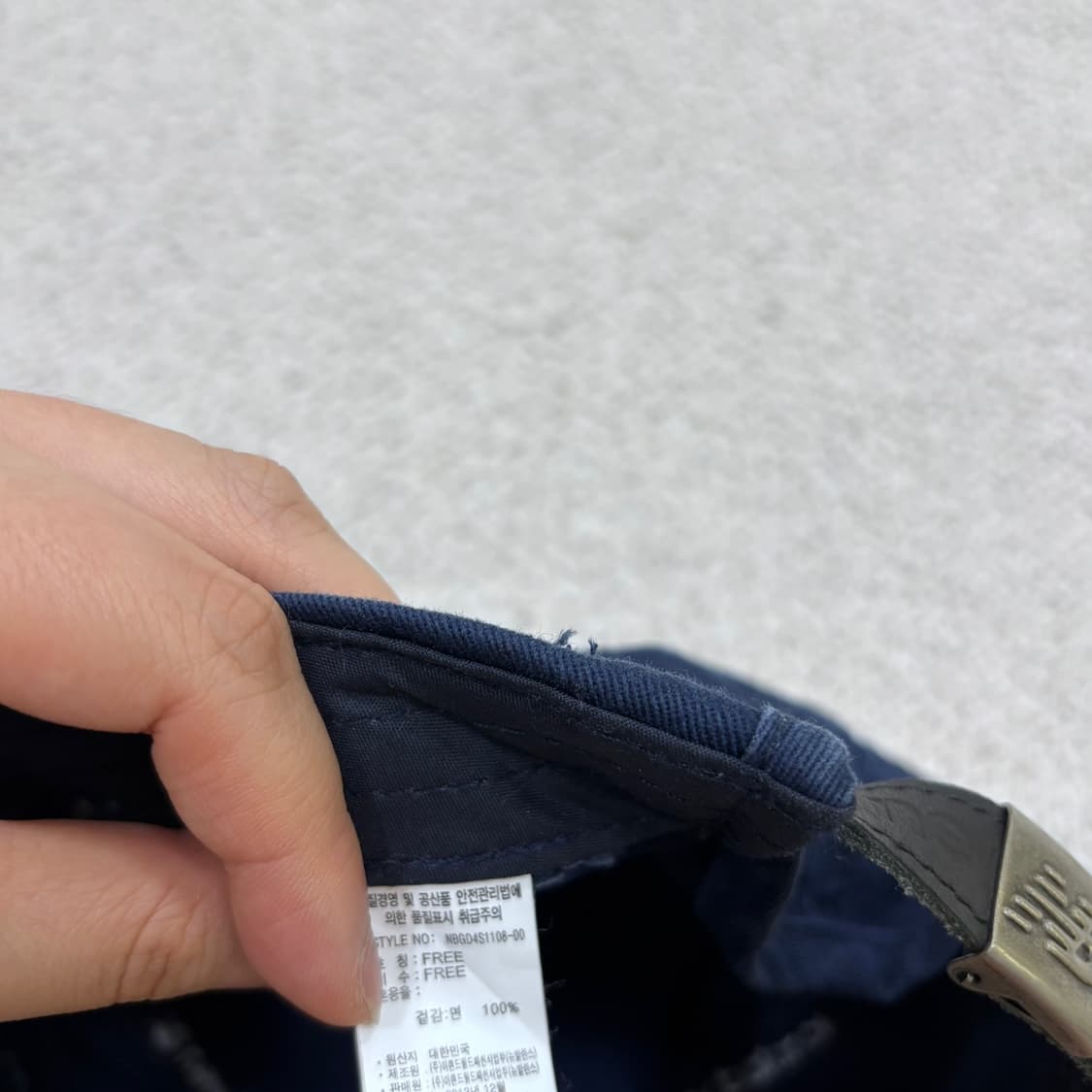 F 뉴발란스 네이비 무지 볼캡 0615E2 상품이미지7
