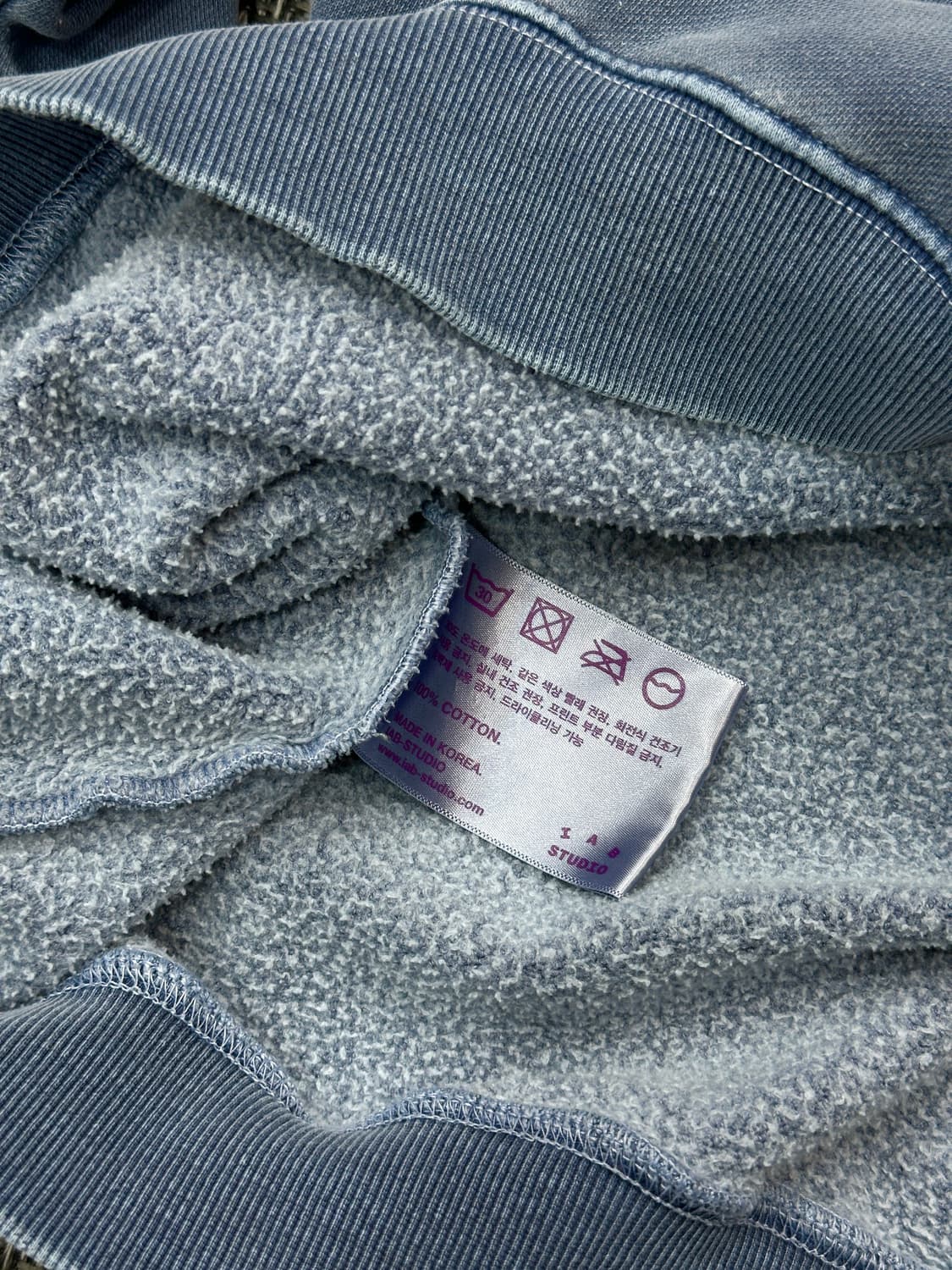 아이앱 피그먼트맨투맨 L 상품이미지4