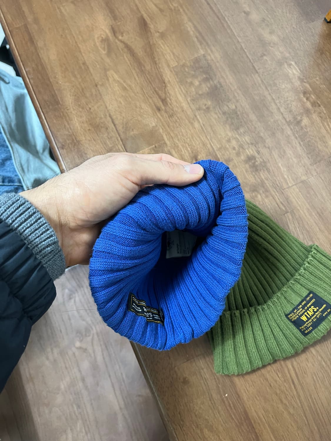 더블탭스 쿨맥스 비니 블루(카키품절) 상품이미지6