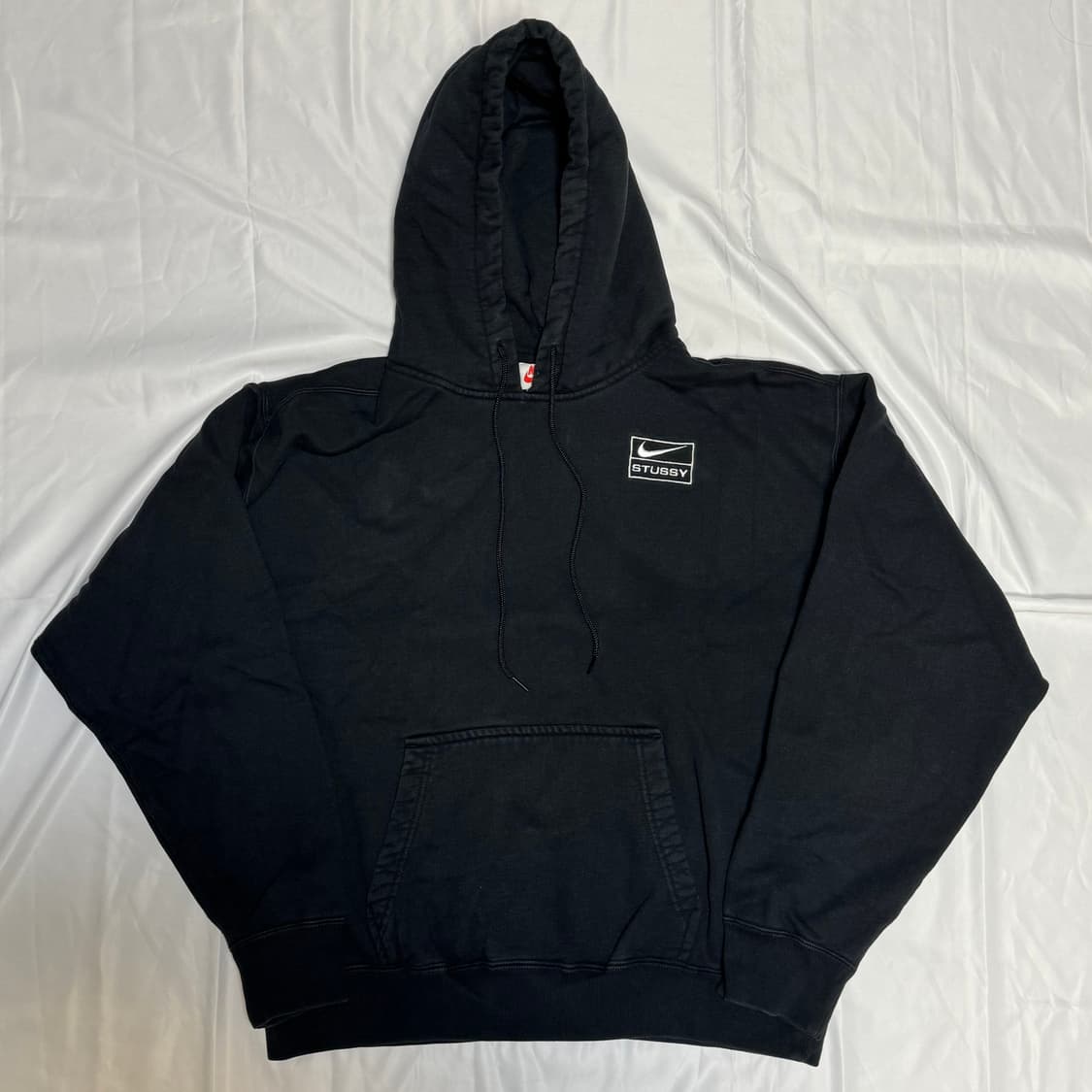 [S] 나이키 x 스투시 NRG RA 워시드 풀오버 후드 블랙 상품이미지1