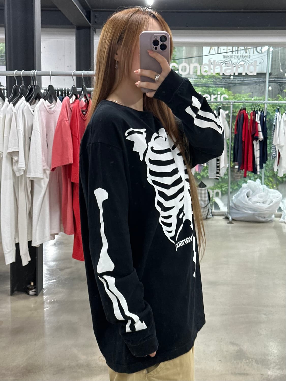 벤슨 본 스켈레톤 롱슬리브 매트블랙 상품이미지4