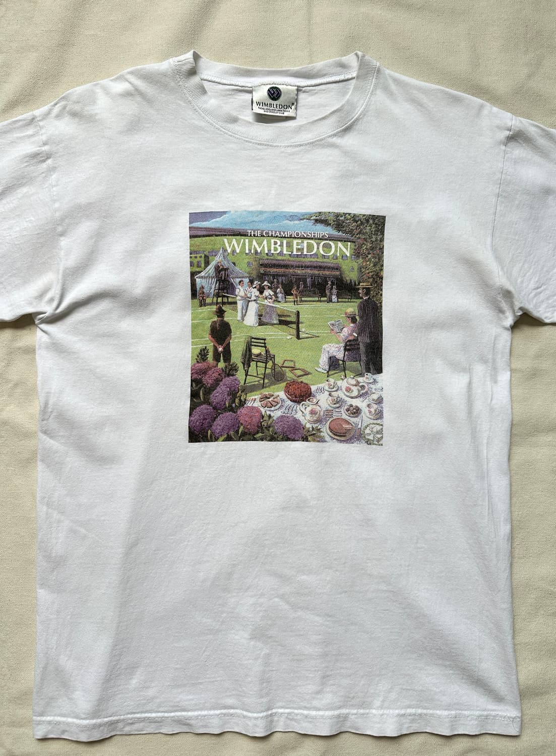 90s 윔블던 챔피언십 빈티지 그래픽 티셔츠 L made in USA 상품이미지6