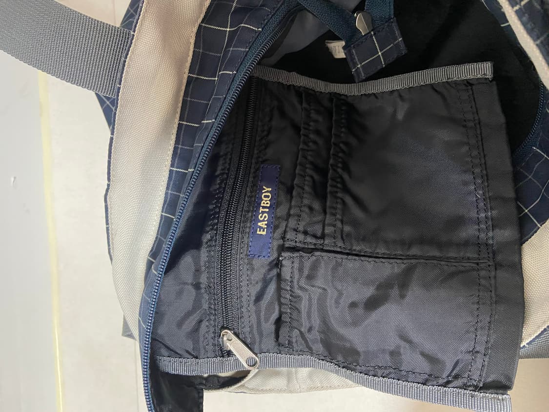 일본 빈티지 체크 이스트보이 숄도백핸드백 상품이미지5