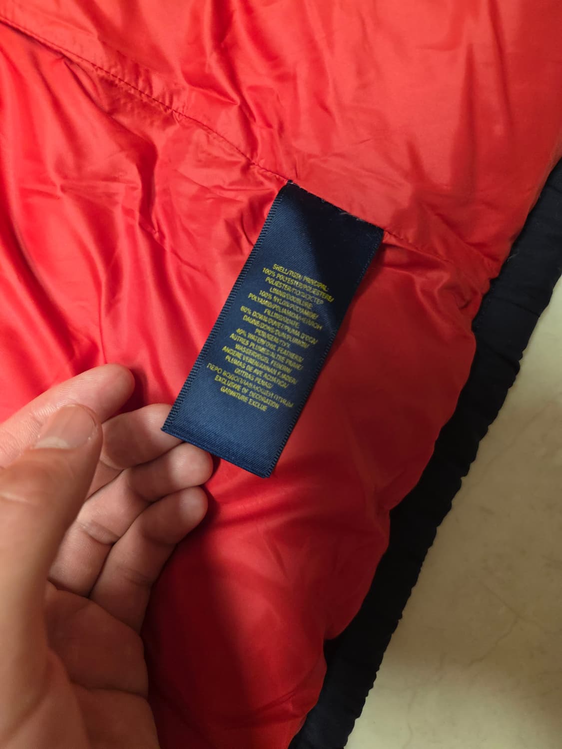 폴로 랄프로렌 다운 패딩 XL 상품이미지3