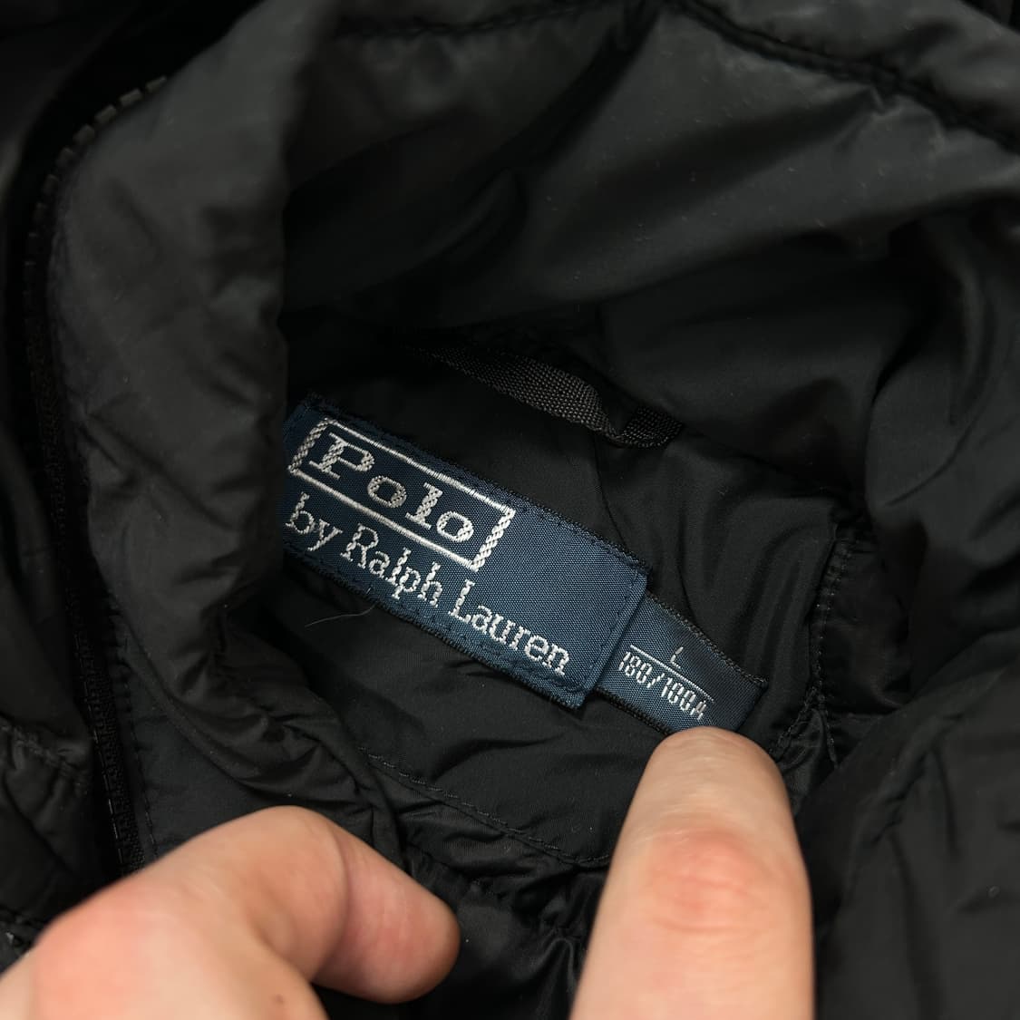 폴로 블랙 패디드자켓(L) 상품이미지2