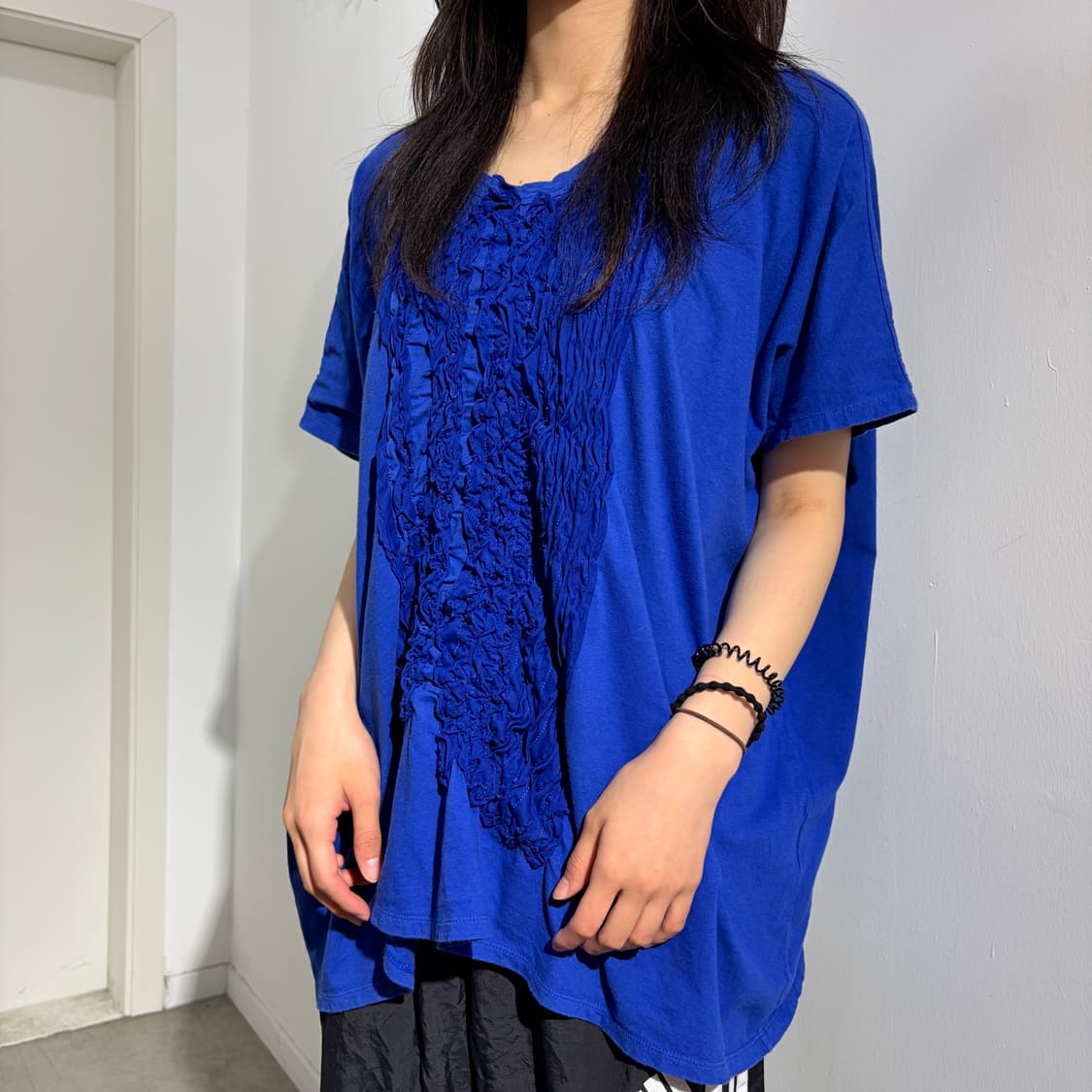 Zucca 오버핏 프릴 반팔 티셔츠 상품이미지2