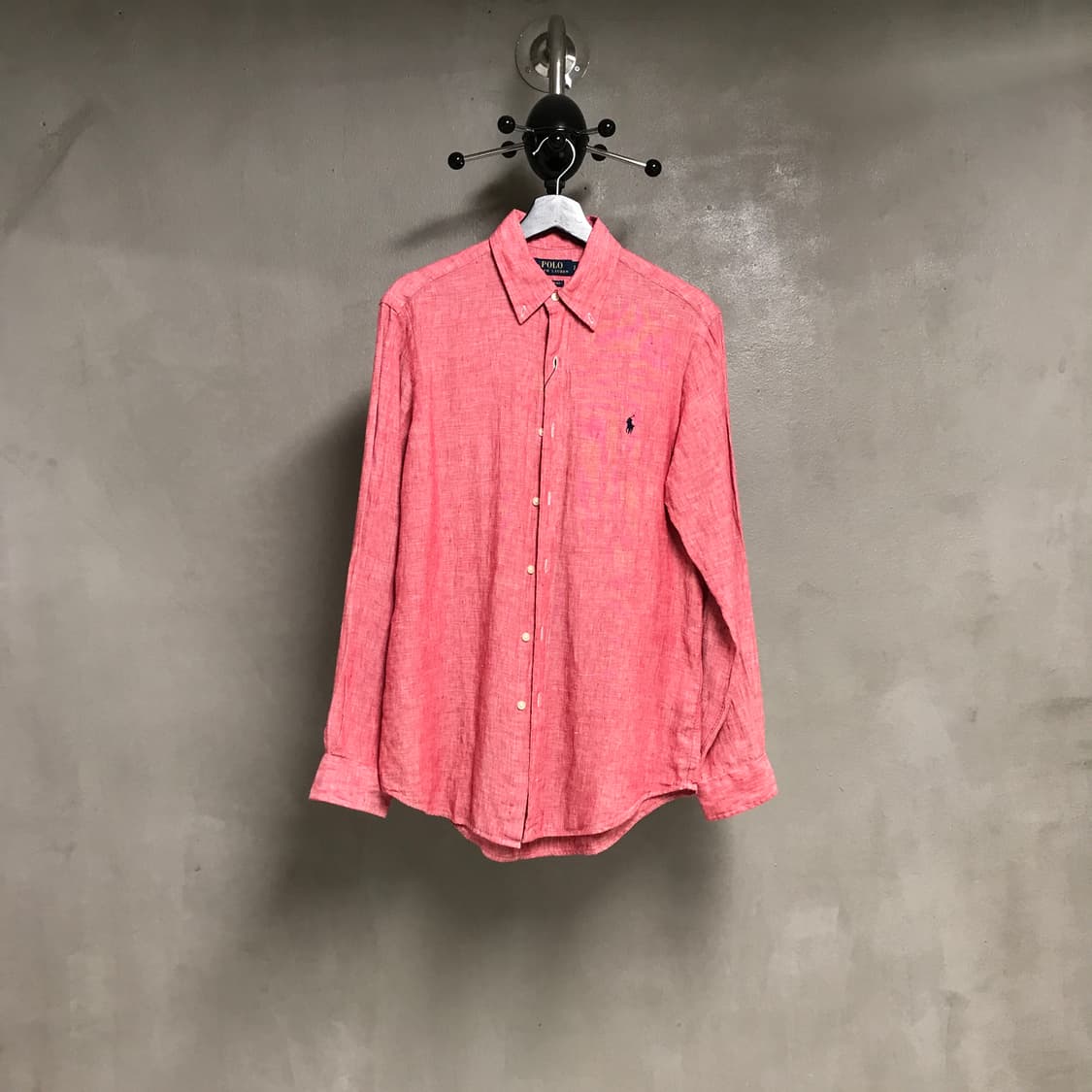 폴로 랄프로렌 린넨 셔츠 레드 S 상품이미지1
