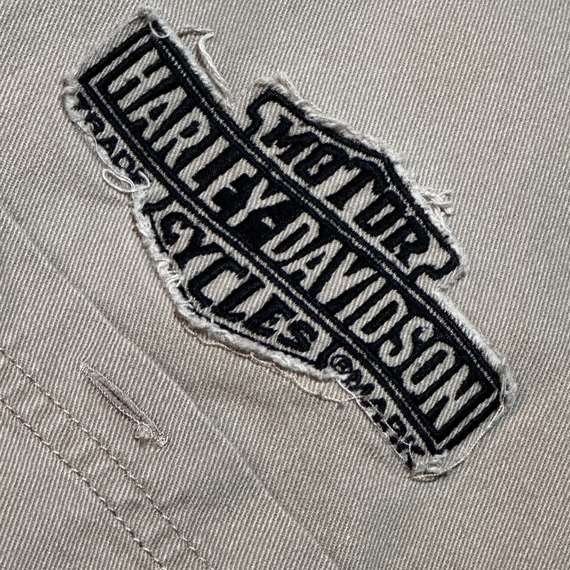 [HARLEY-DAVIDSON] 자수 빅로고 코튼 베이지 셔츠 상품이미지4