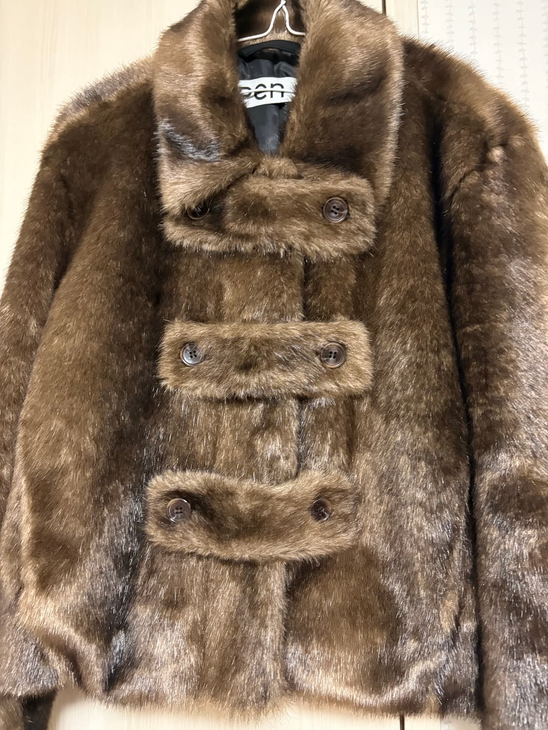 최미나수 착용) 더오픈프로덕트 오픈와이와이 토글퍼자켓 상품이미지7