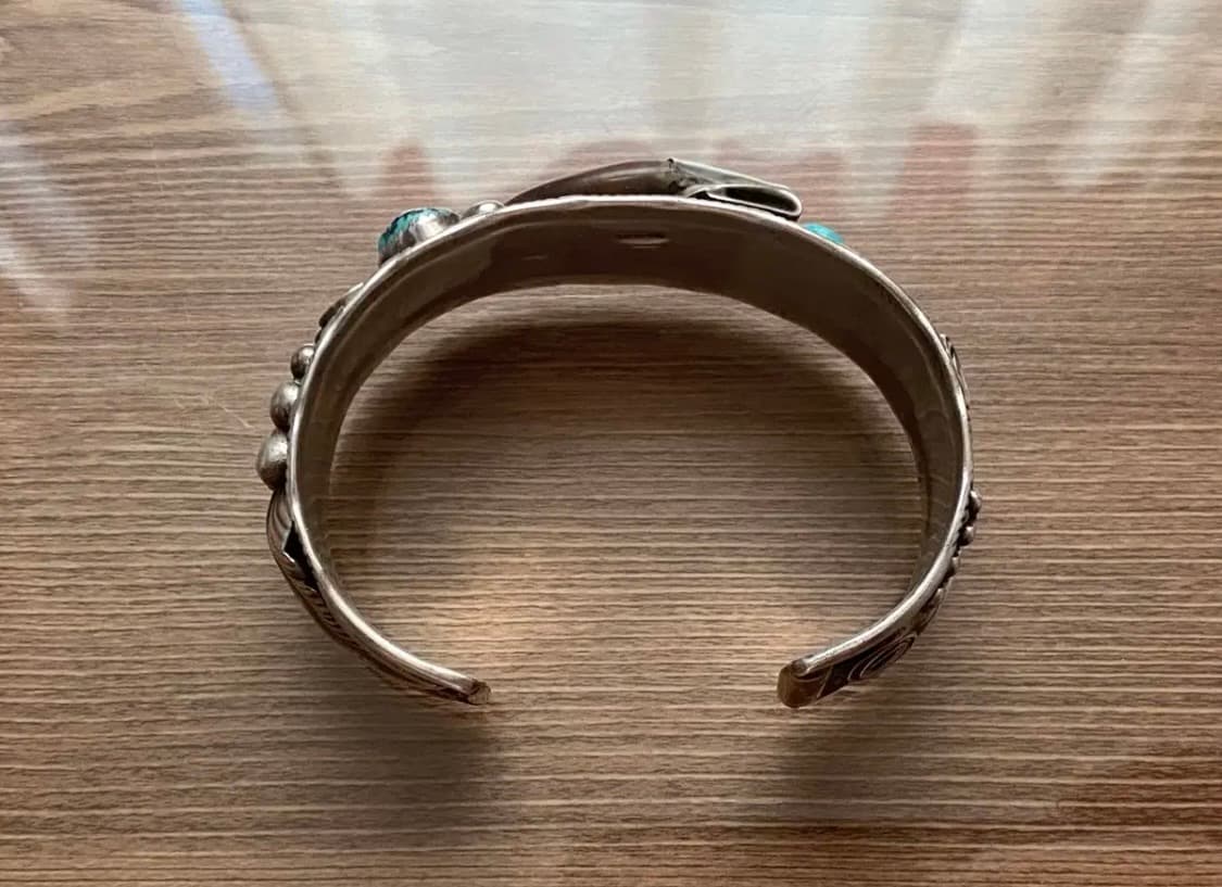 베어 클로 인디언 주얼리 네이티브 아메리칸 나바호 뱅글 은 팔찌 상품이미지7