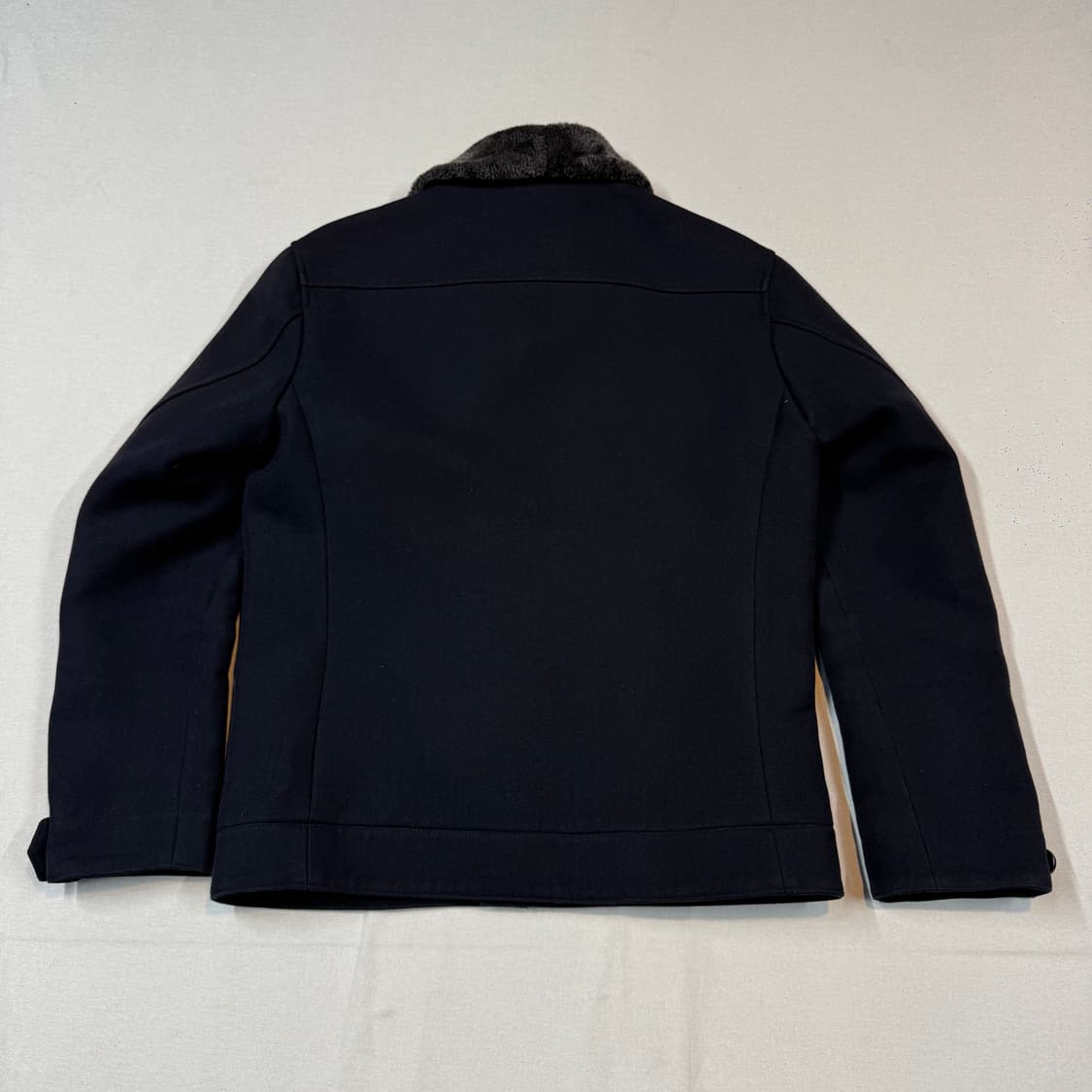 S) 던힐(Dunhill) 시어링 카라 울 혼방 워크 자켓 상품이미지5