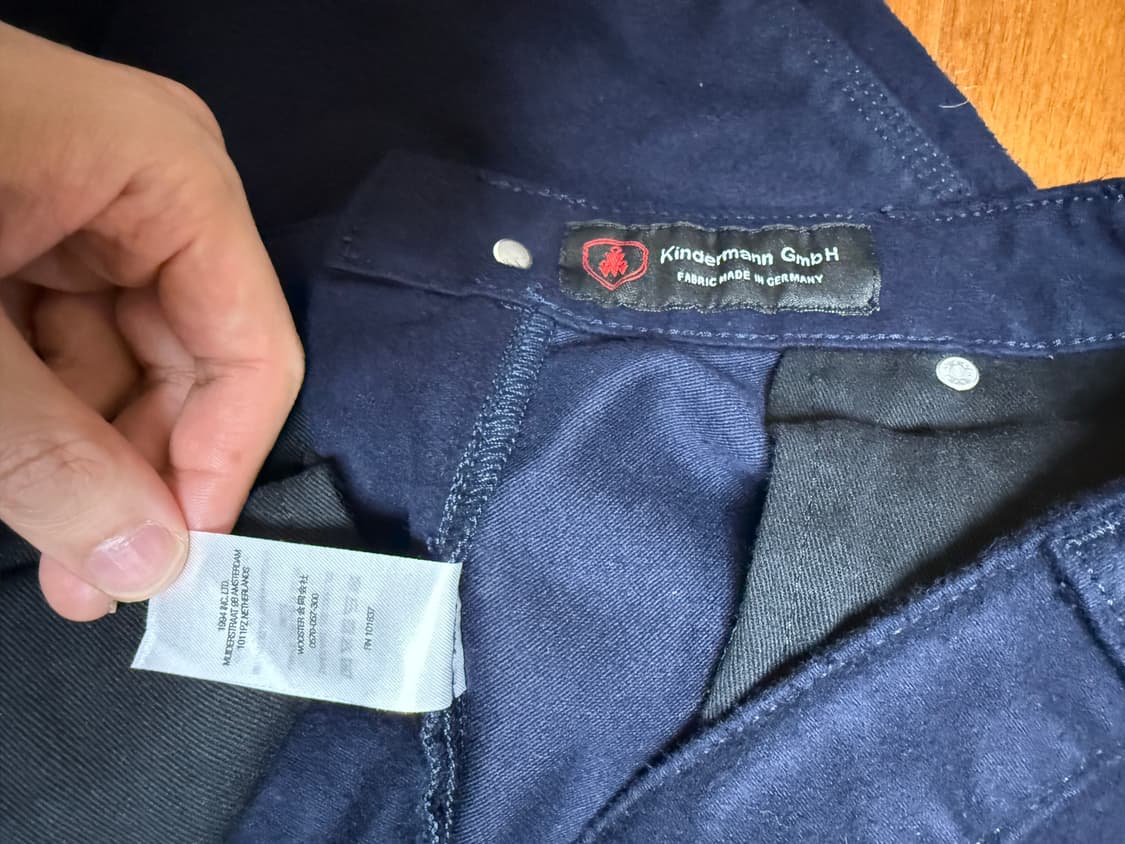 슈프림 네이비 몰스킨 더블니 팬츠 상품이미지5