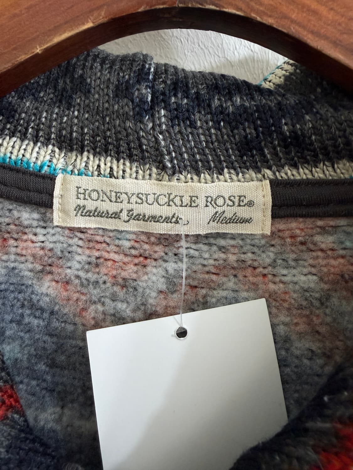 빈티지 노르딕 약기모 작사 후드집업 상품이미지6