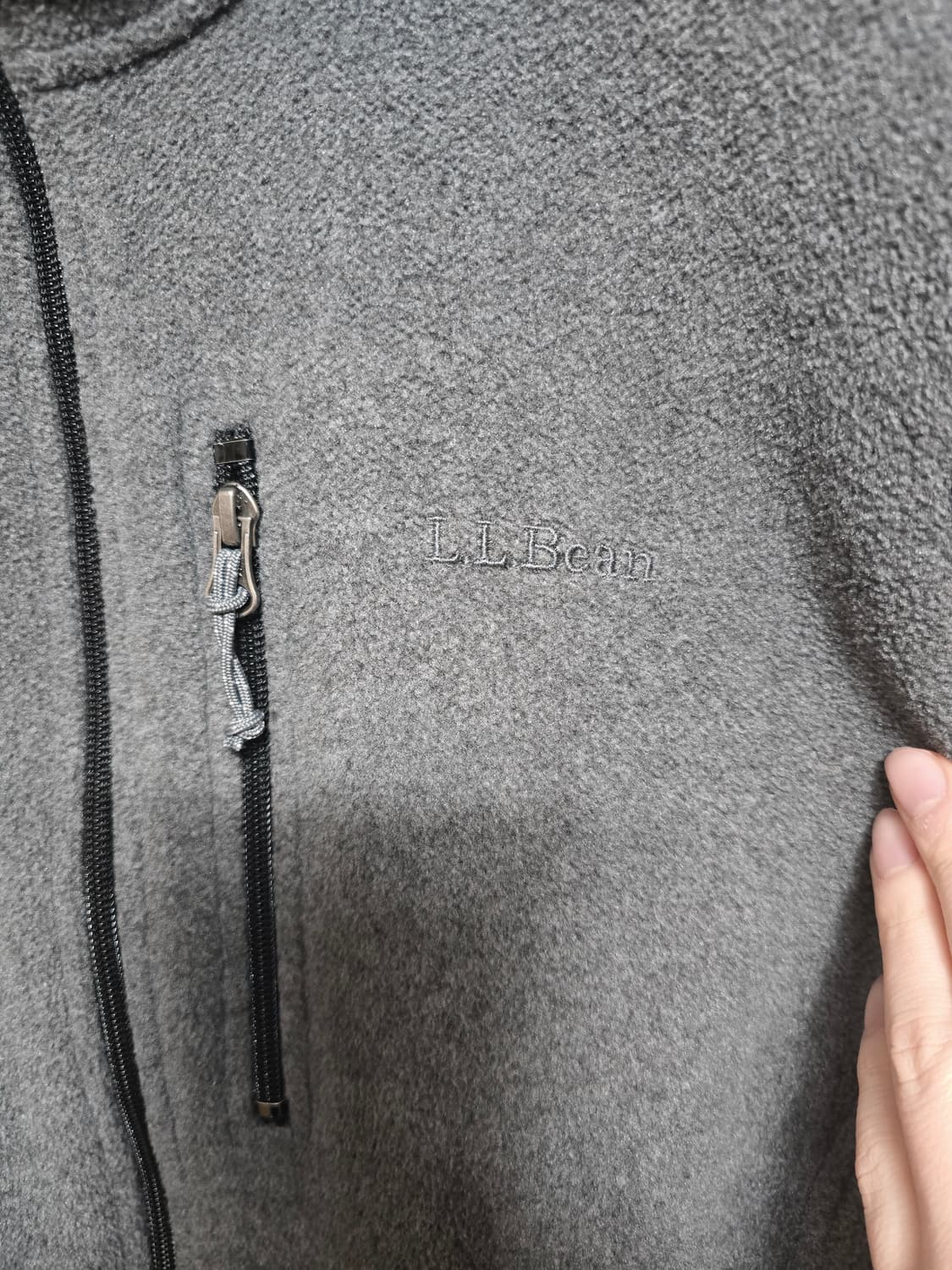 L L Bean 엘엘빈 그레이 플리스 집업 자켓 
L 상품이미지9