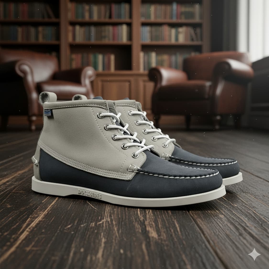 세바고 비콘 스웨이드 미드부츠 네이비/연그레이 270mm 상품이미지2