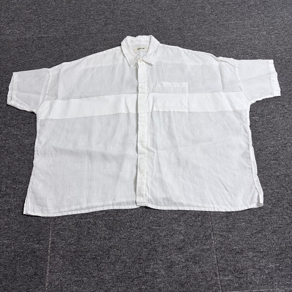 Zucca 화이트 린넨 셔츠 상품이미지1