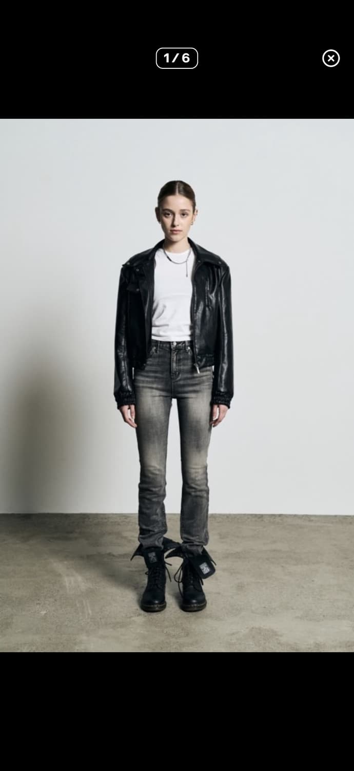 보헤미안서울 슬림 스트레이트 그레이 m  상품이미지2