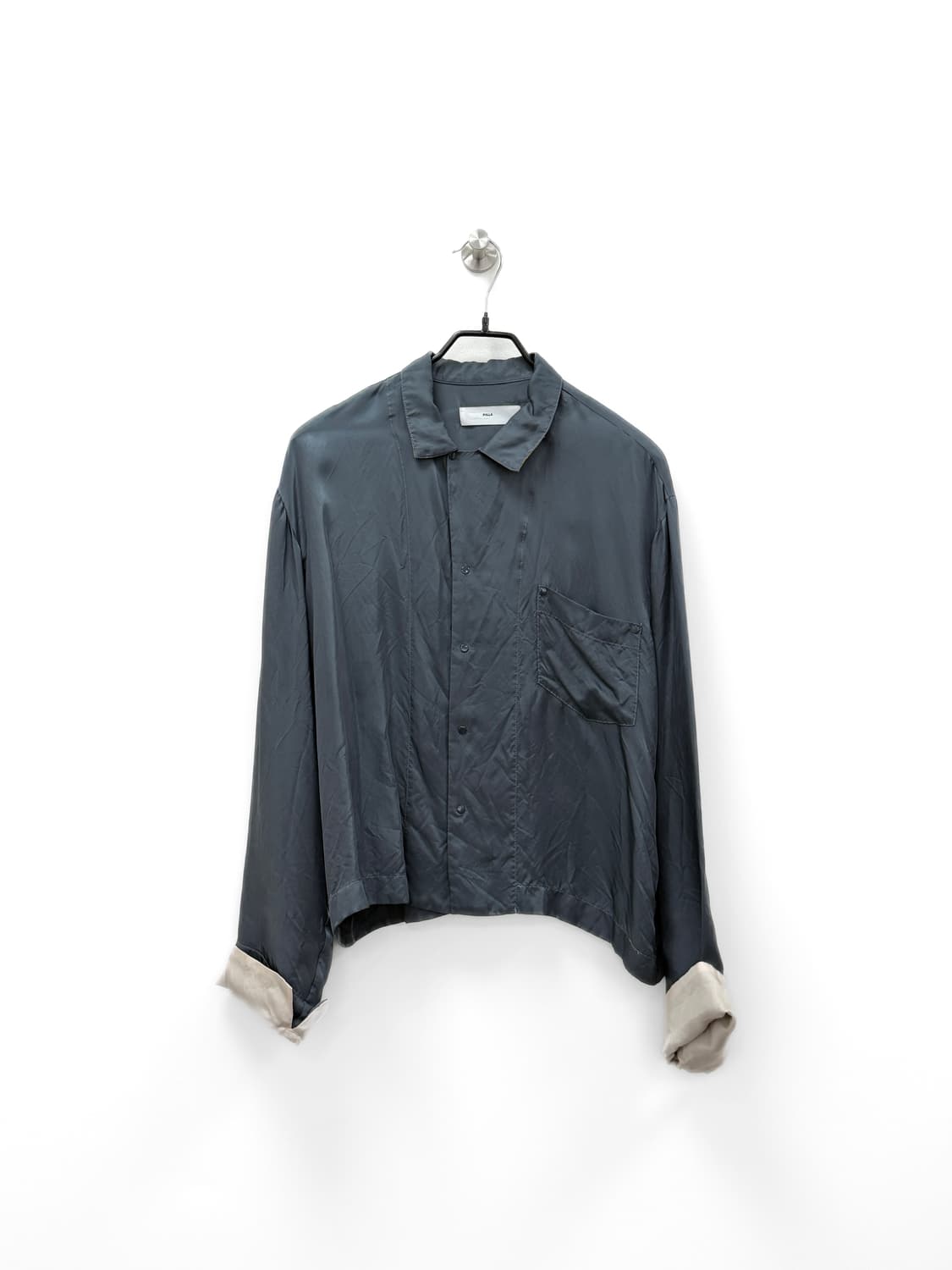 토가 풀라 큐프라 새틴 컬러 블록 셔츠 상품이미지3