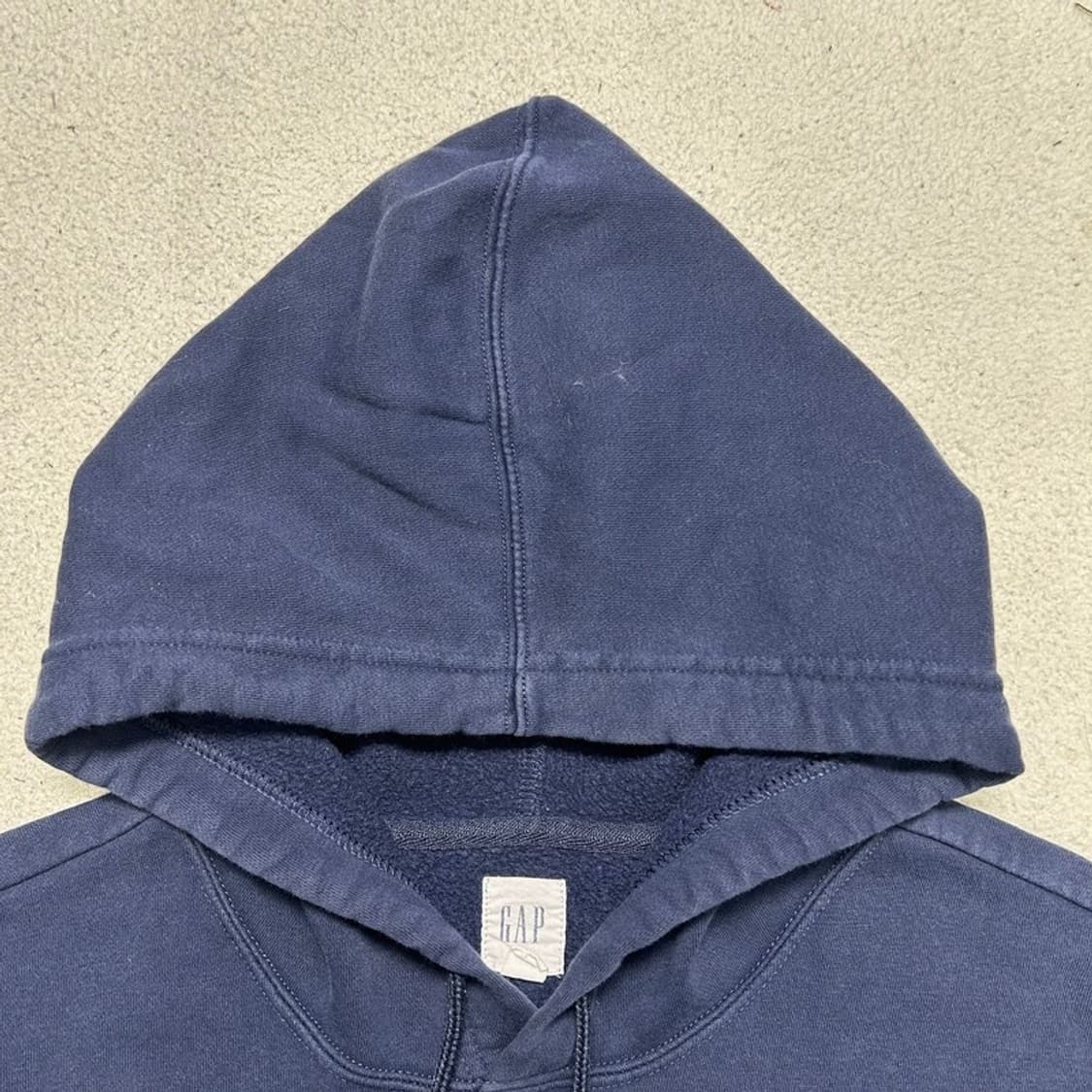 GAP 스펠아웃 빅로고 후드티 네이비 XL 상품이미지3