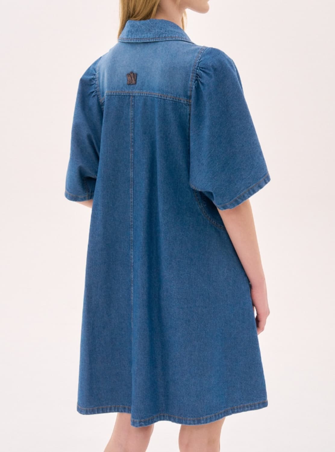 오즈세컨 25년 플랩포켓 미니 데님원피스 상품이미지3