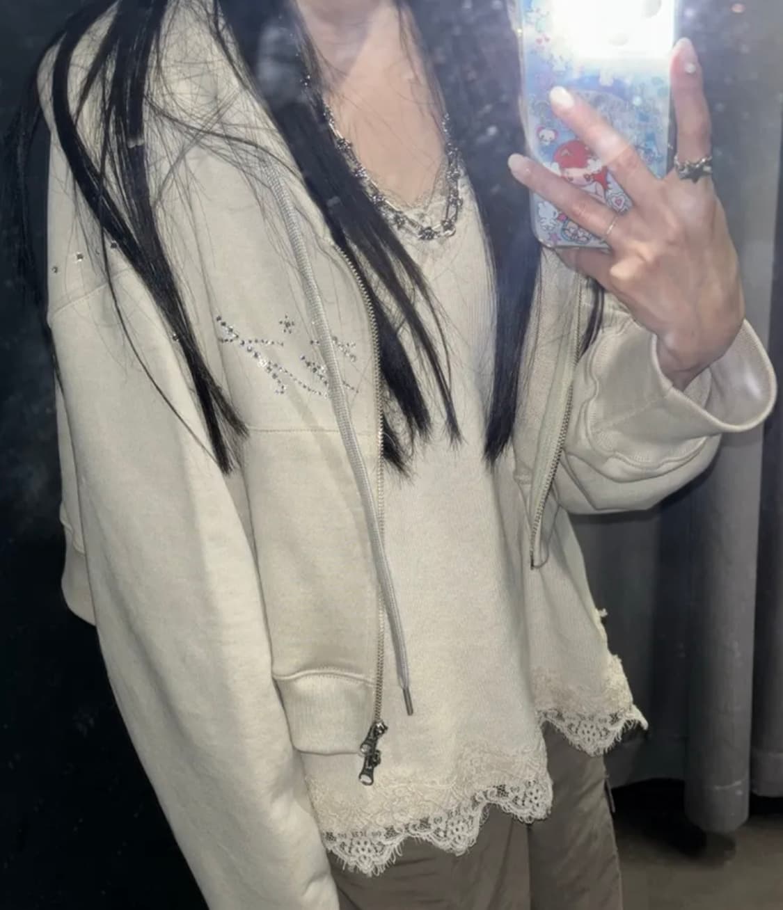 hetit헤티 내추럴 샤인크롭 후드티(원가15.9) 상품이미지2