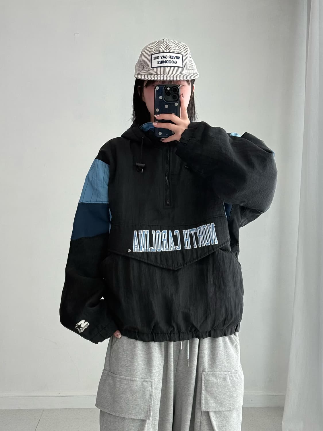 90‘s 스타터 퀄팅 후드 아노락 상품이미지4