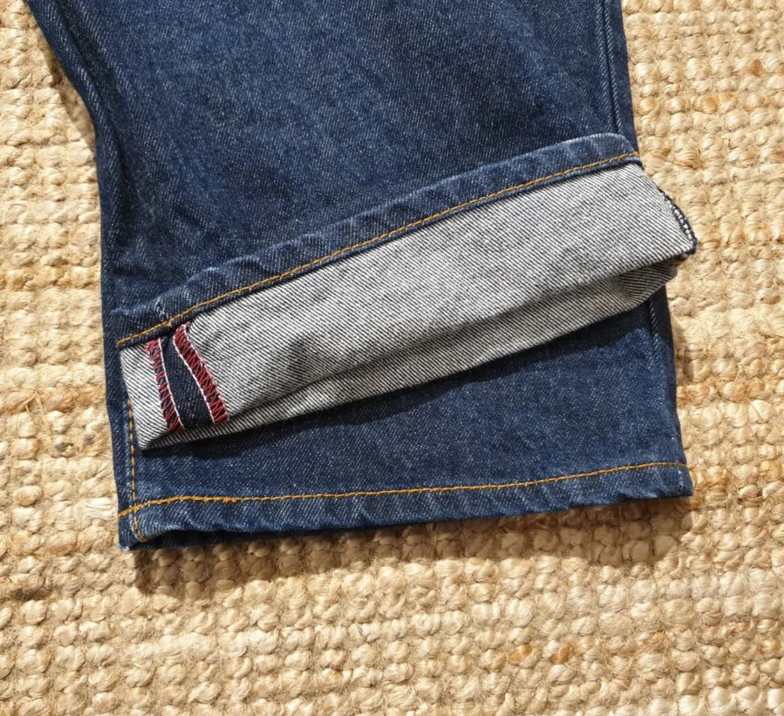 에비수 빅 로고 힌치백 데님 팬츠 상품이미지3