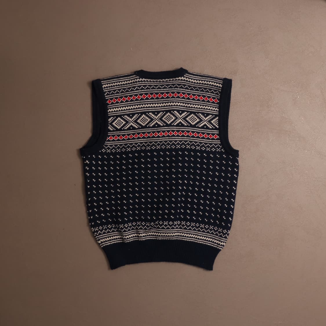 빈티지 노르딕 패턴 니트조끼 A1792 상품이미지4
