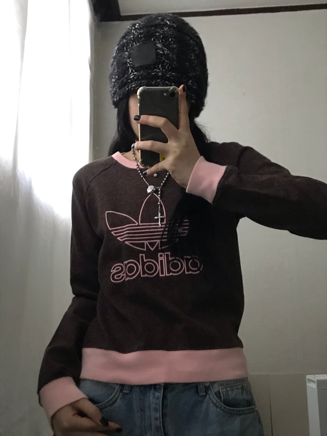 아디다스 00s 브라운 빅로고 맨투맨 상품이미지7