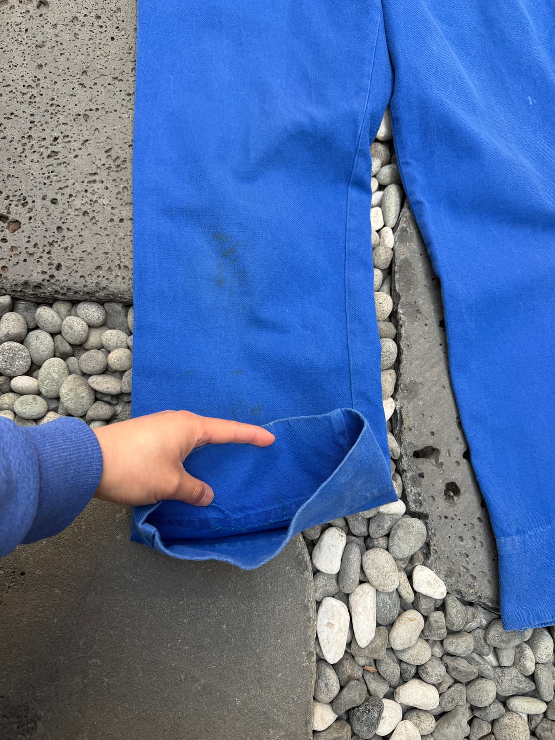 OLD VINTAGE WASHED BLUE FRENCH 프렌치 워크팬츠 상품이미지7