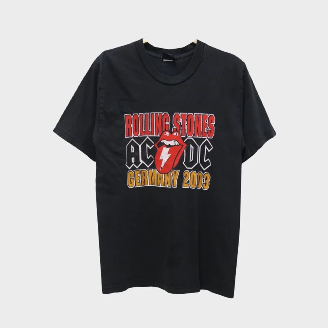 00'S 롤링스톤즈 X AC/DC 로고 반팔티셔츠 56447 상품이미지1