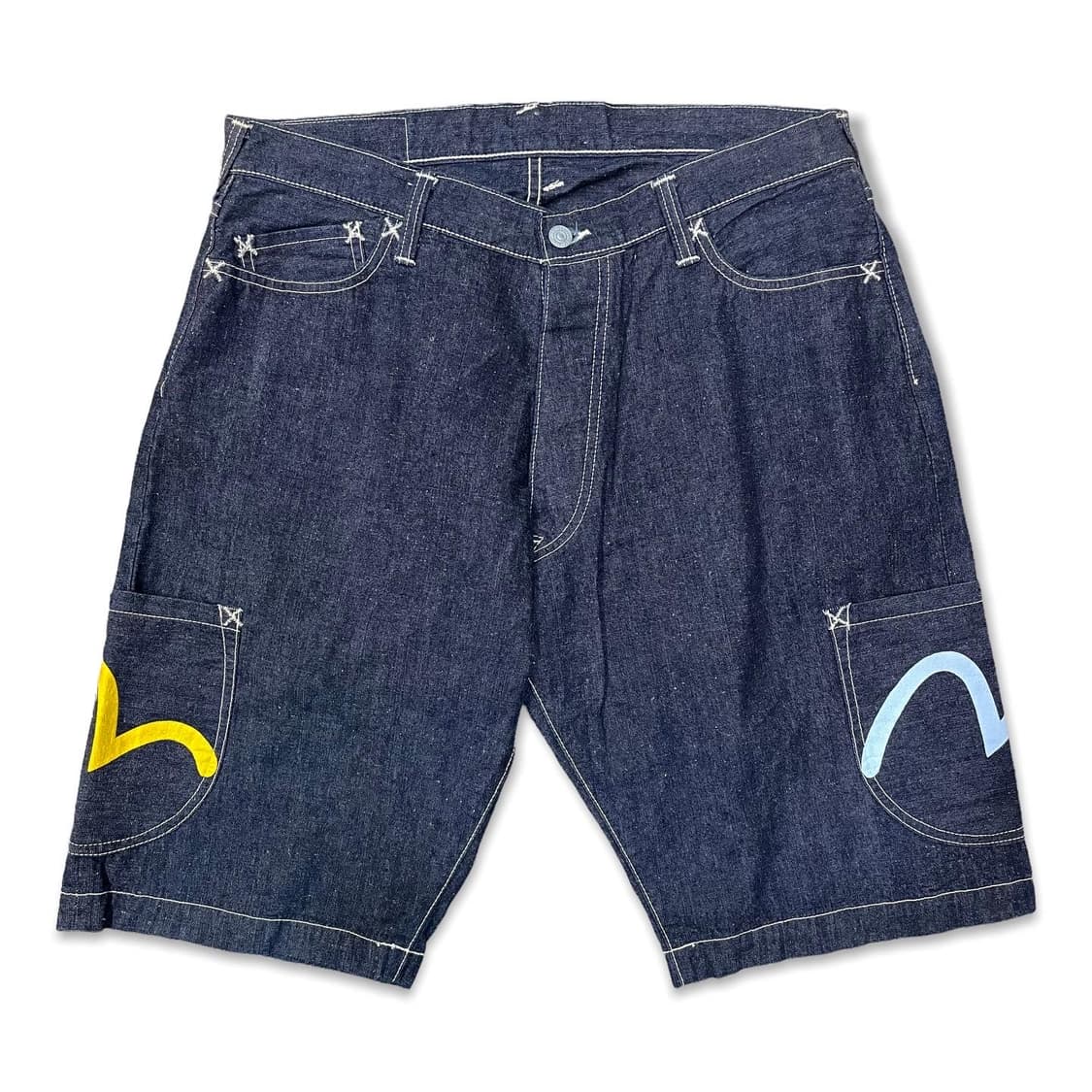 에비수 데님 카고 쇼츠 상품이미지5