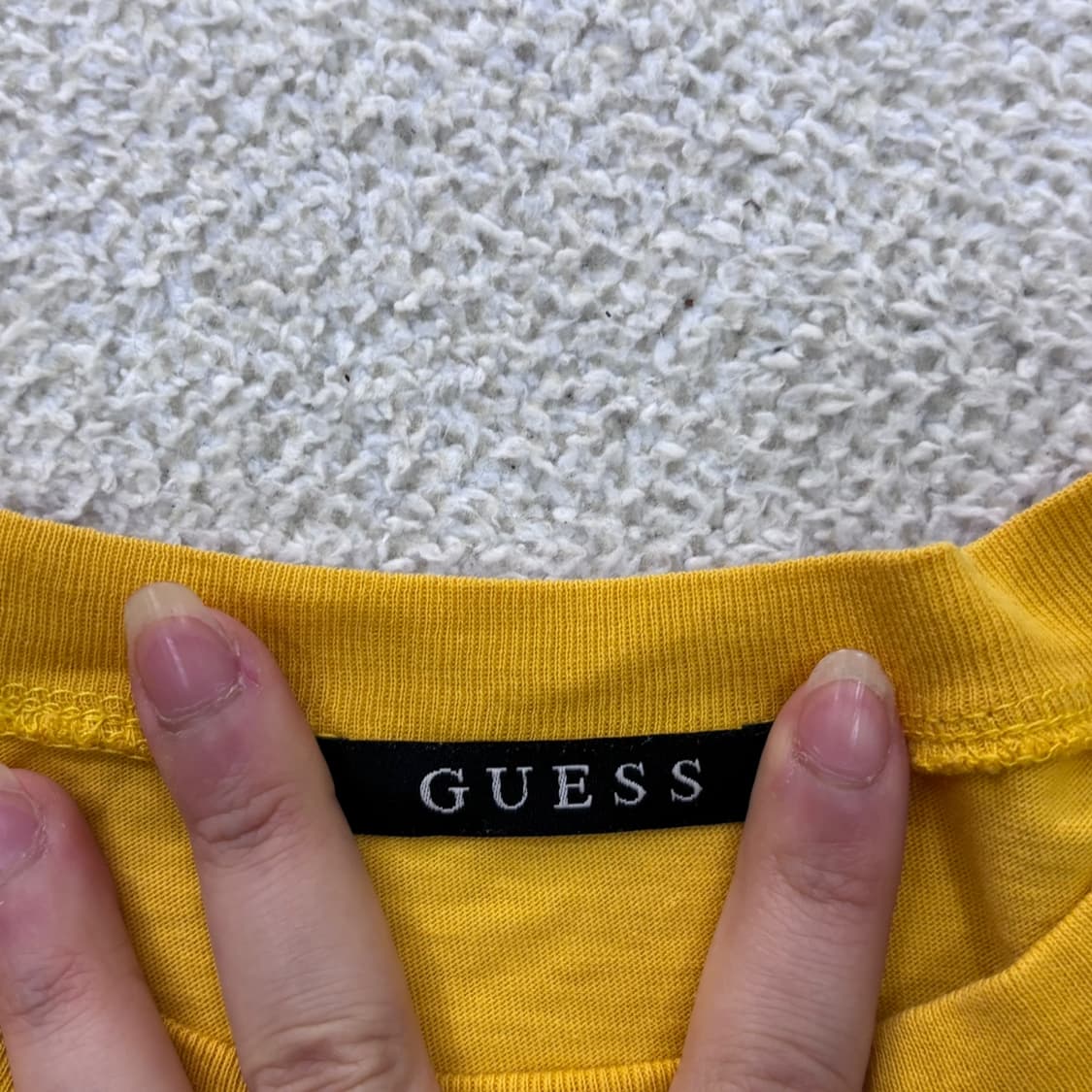 L 게스 빗살 엠보 반팔 티셔츠 0403E 상품이미지3