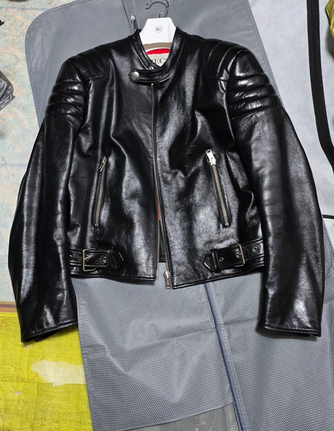 렉토 레드라이너 레이서 레더 점퍼 S사이즈 상품이미지1