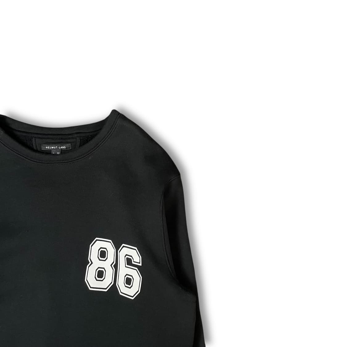 헬무트랭 블랙 86 프린팅 약기모 롱 스웻 셔츠 L 상품이미지2