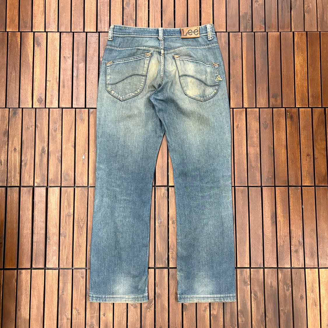 (32) 90s Lee 백 스티치 스트레이트 데님 팬츠 상품이미지3