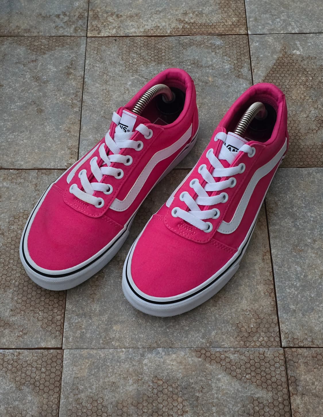 (240)반스 워드 캔버스 핑크  상품이미지1