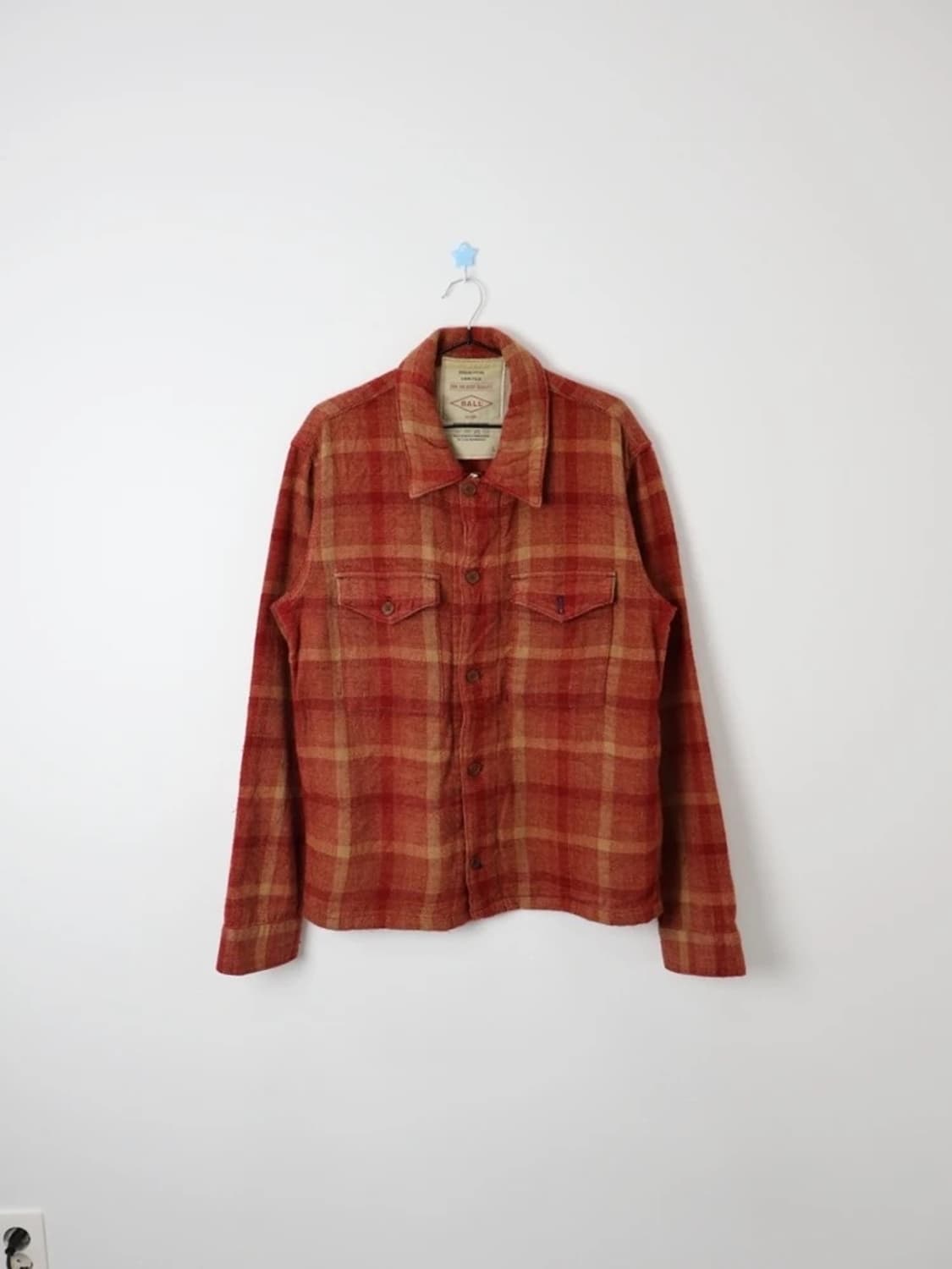 BALL Zip Up Check Shirt Jacket 상품이미지1