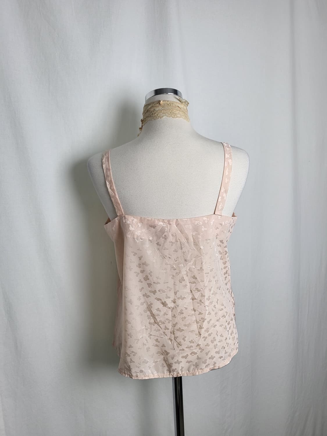 빈티지 로즈핑크 숏 슬립 이너 나시 상품이미지2