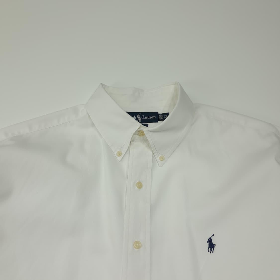 CL702 XL 폴로 90s 미국판 코튼 버튼다운 화이트 셔츠 남방 상품이미지2