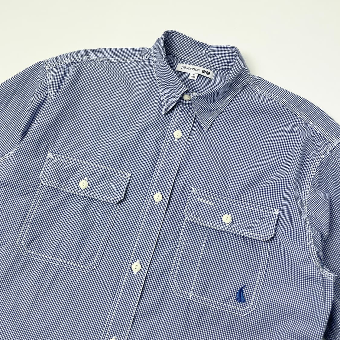 JW앤더슨 유니클로 체크 반팔 셔츠 M 상품이미지3