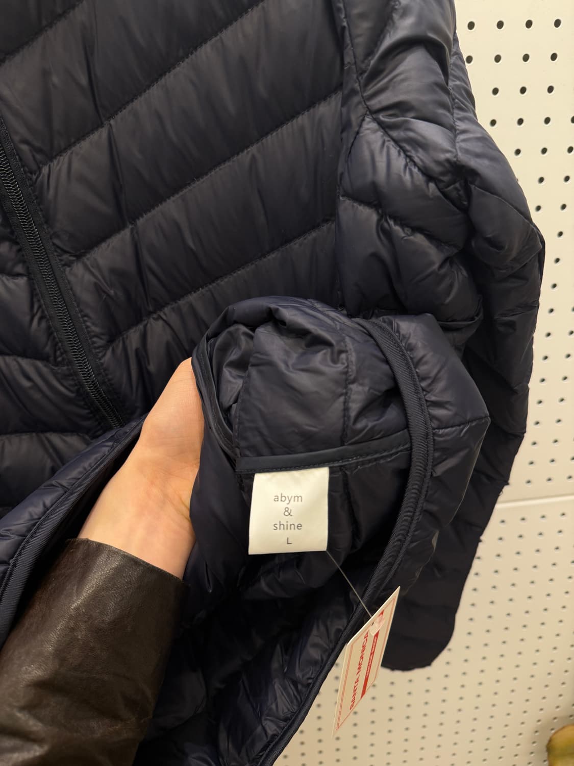 빈티지 네이비 경량 패딩 U84 상품이미지5