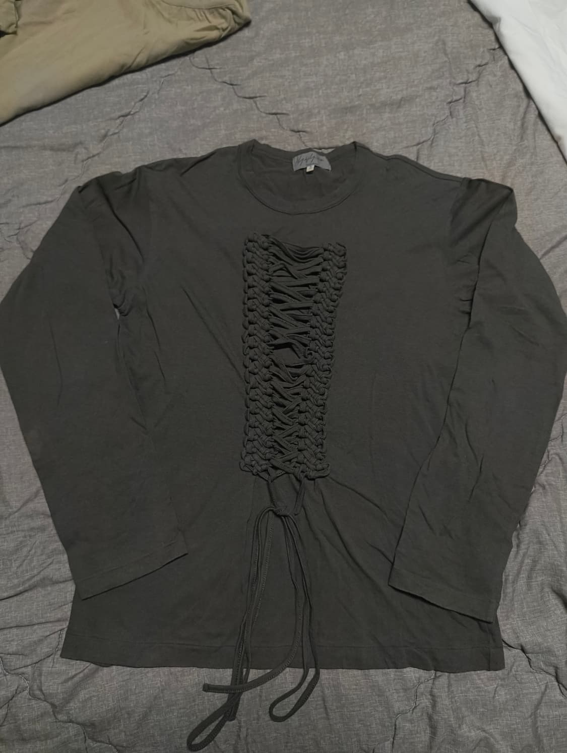 요지야마모토 12ss 코르셋 레이스 스위칭 티셔츠 3 상품이미지1