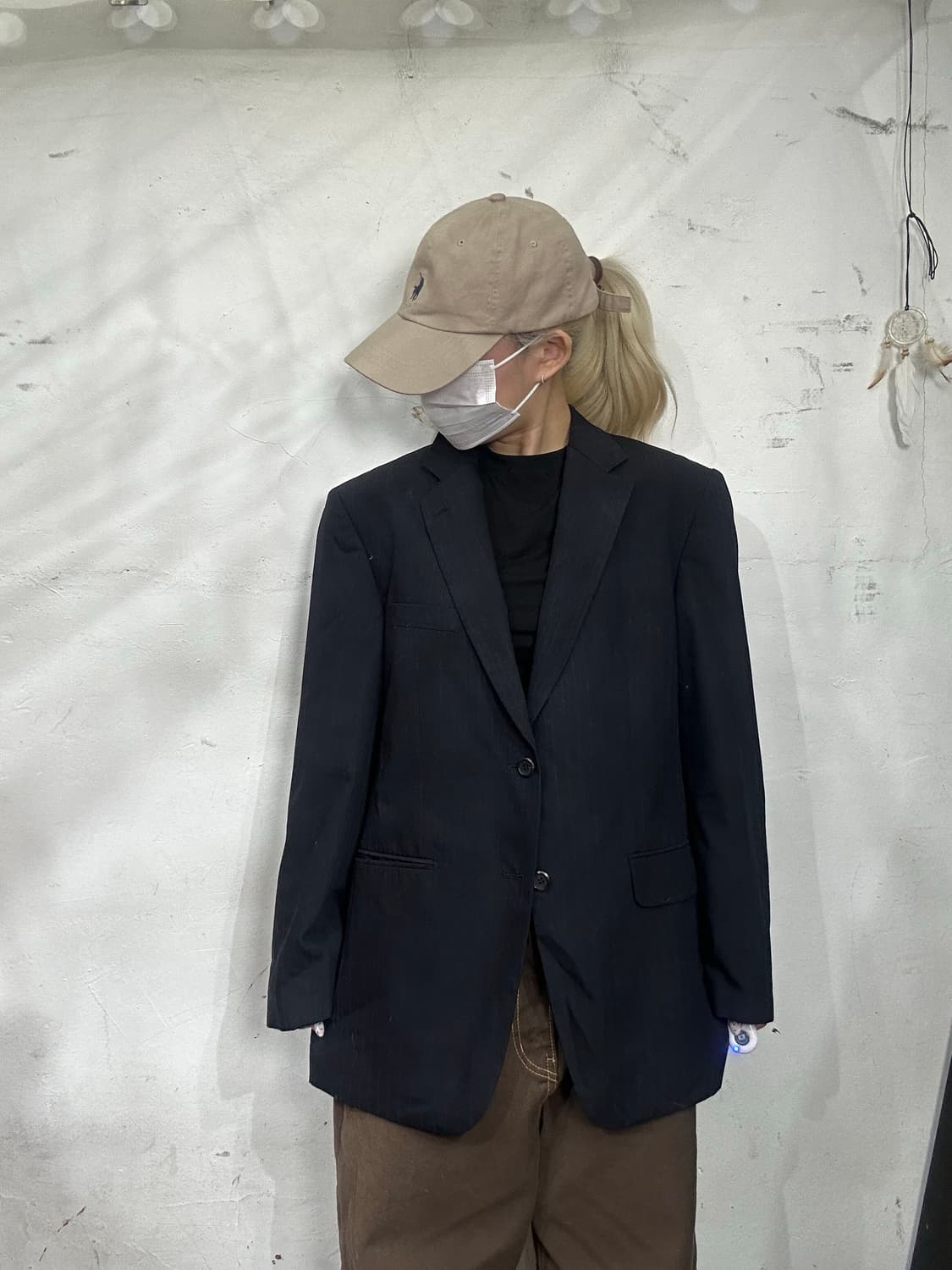 발망 블랙 블레이저 투버튼 자켓 정장 잠바  상품이미지2